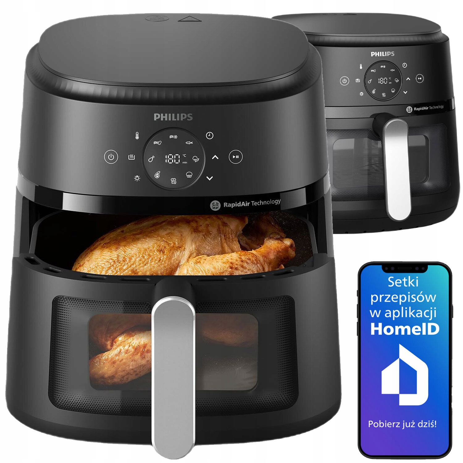 Frytkownica airfryer beztłuszczowy Philips seria 2000 6,2L NA231/00