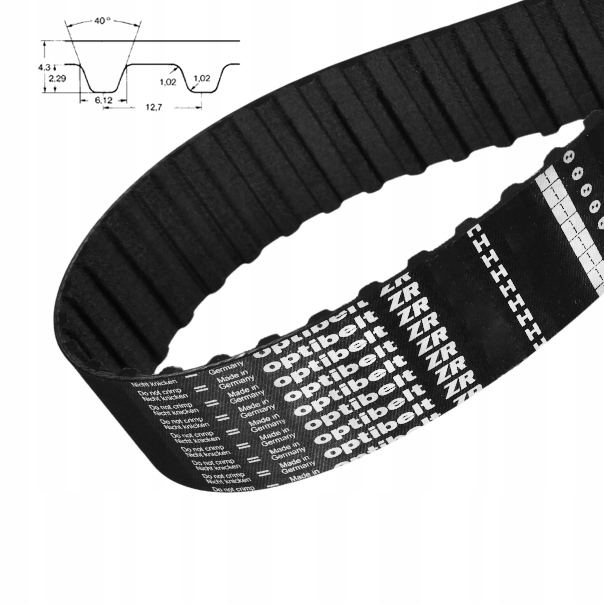 Pás ozubený Zr 300H 200 délka 762 šířka 50,8 mm Optibelt 60 zubů