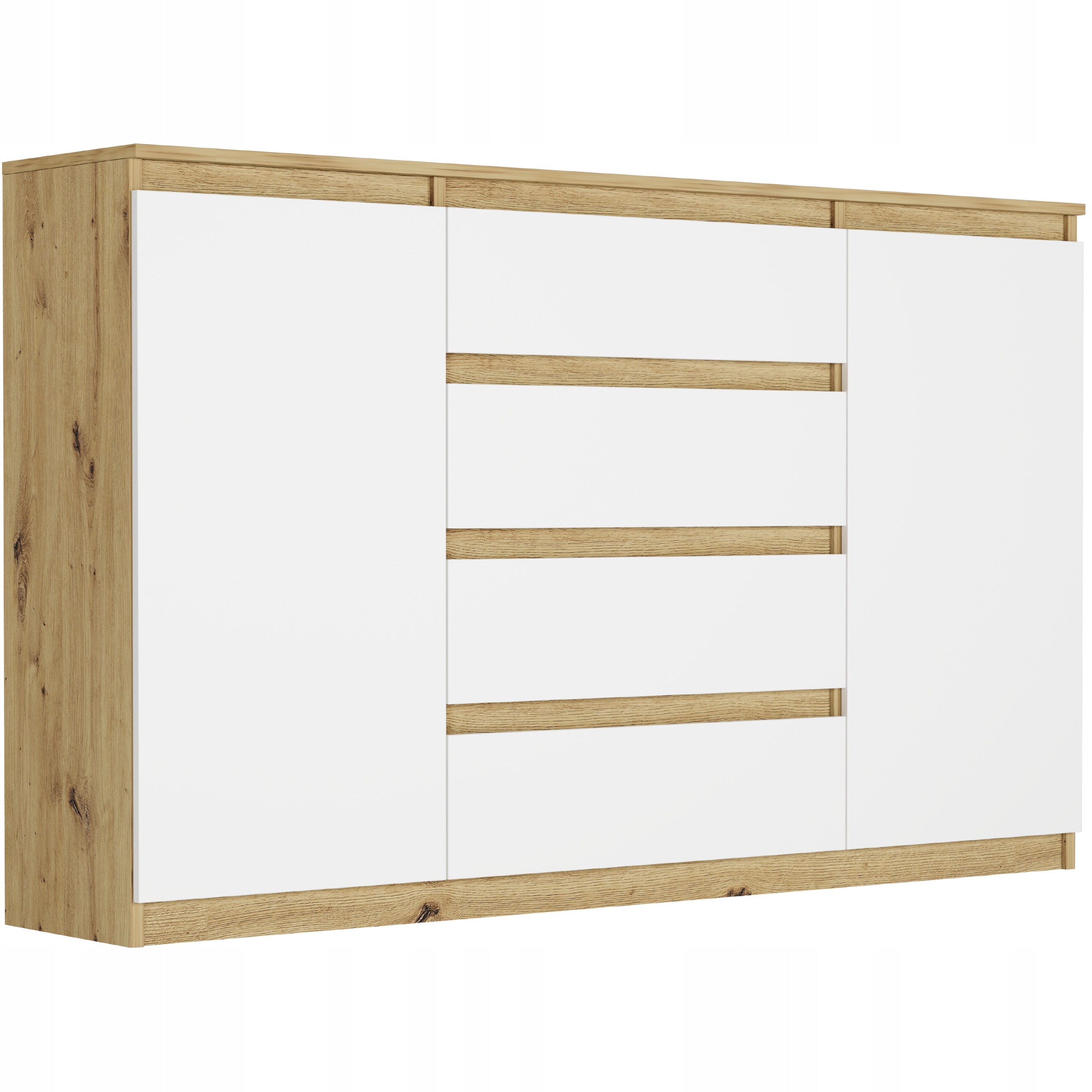 Модный комод 160 шкаф 4 SZ. 3 полки R-160-S4 ARTISAN MIX