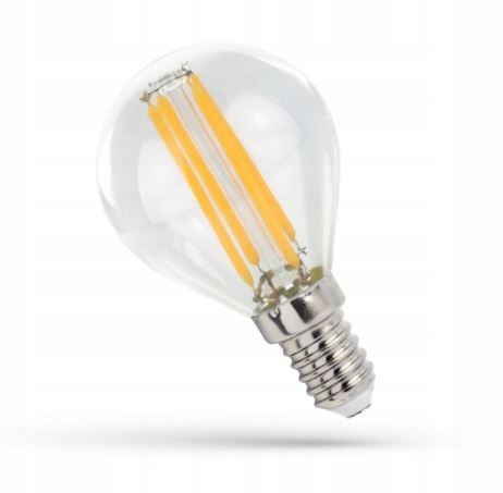 

Żarówka Led kulka filament E-14 4W neutralna biel