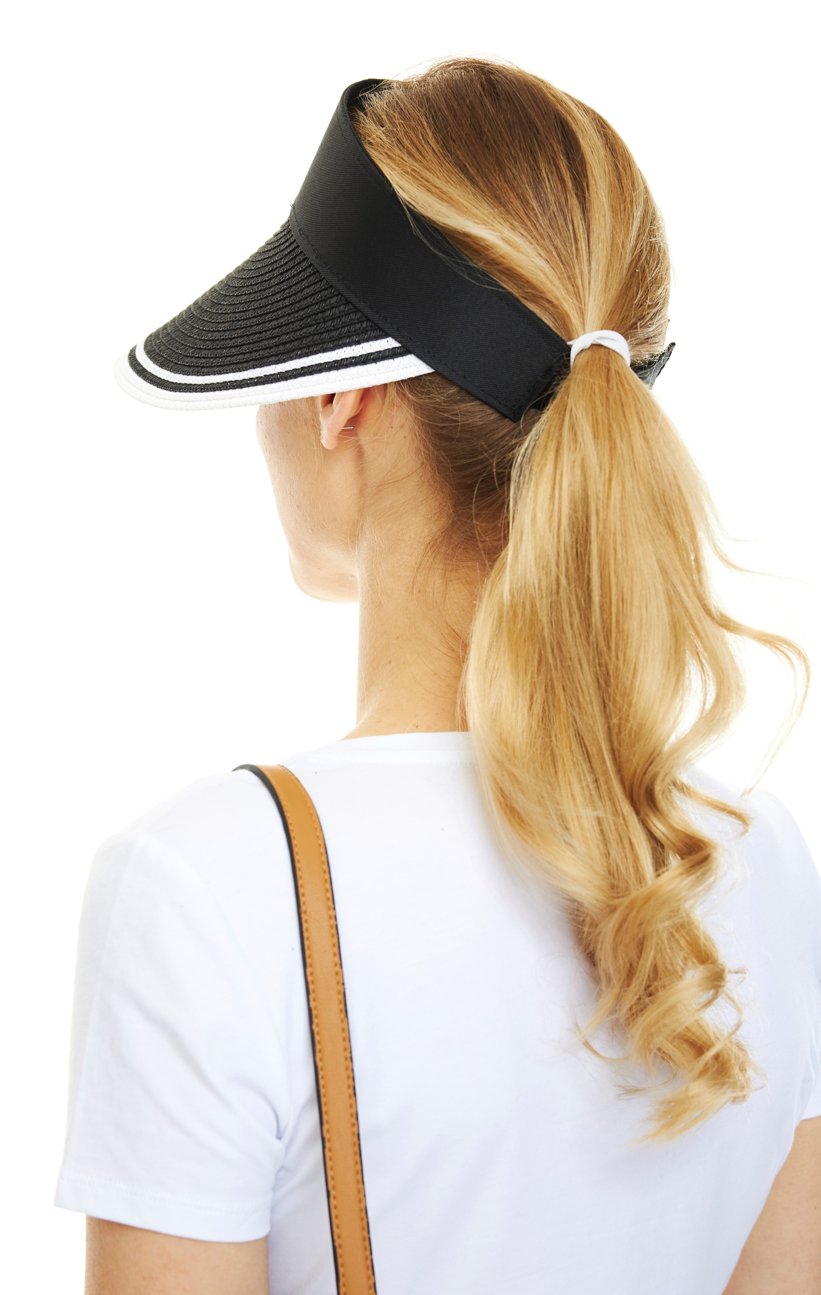 DASZEK SŁOMIANY PRZECIWSŁONECZNY sportowy czarny Rozmiar uniwersalny