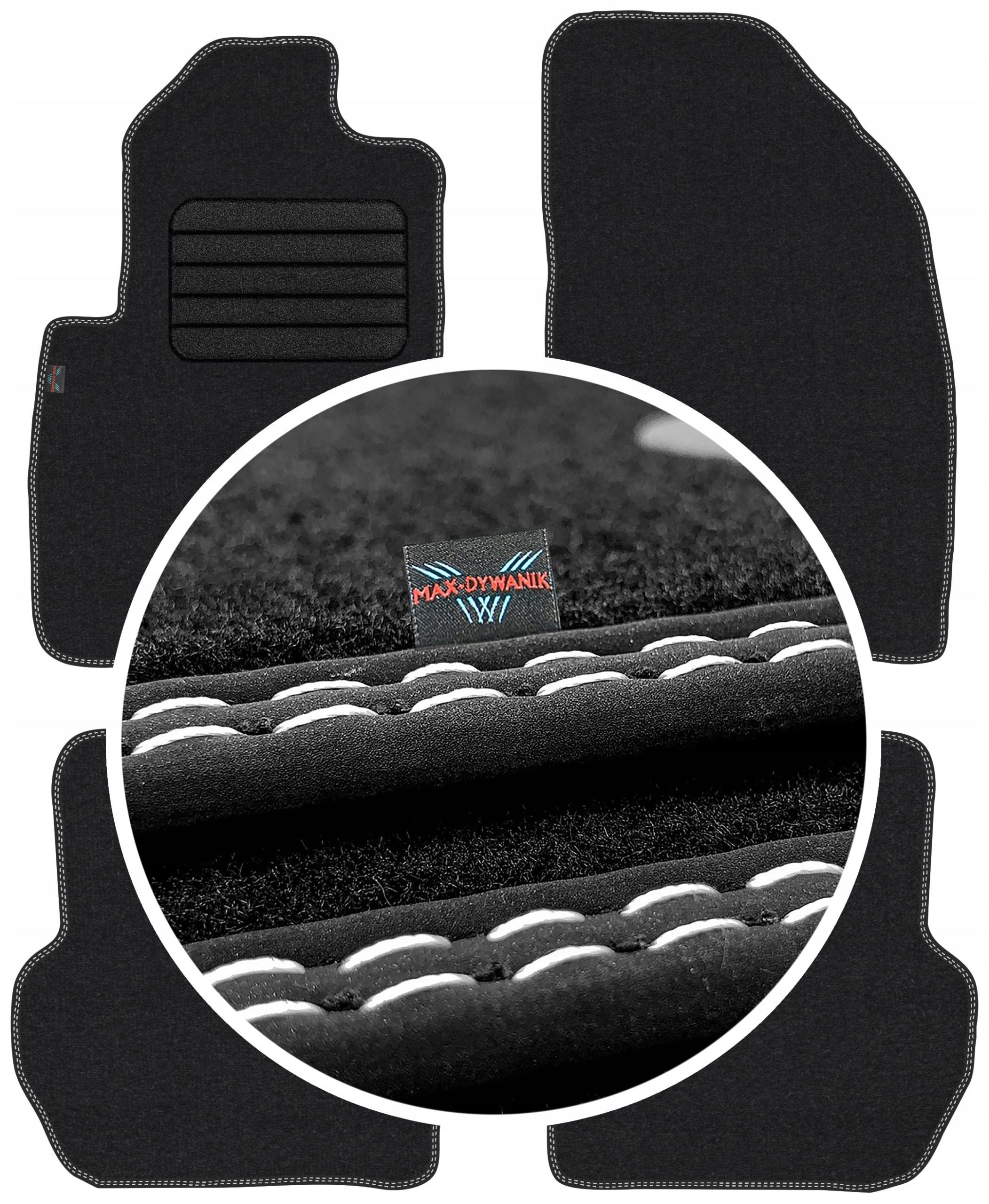 

Ford Fiesta MK5 2005-2008 Wycieraczki welurowe