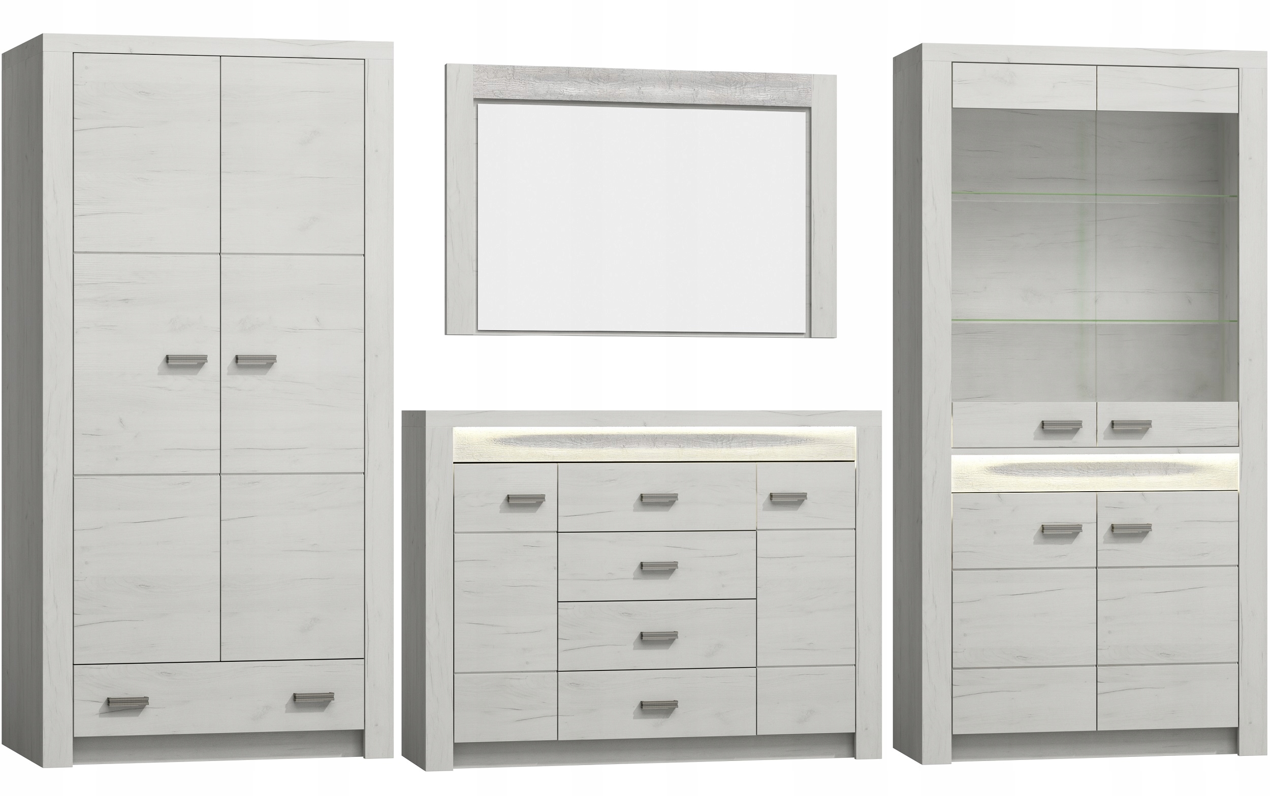 meble witryna duża regał zamykany szybą Indiana 03 Marka Jarstol