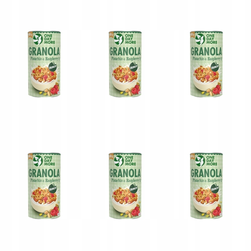 OneDayMore Granola Pistacja & Malina 400g X6