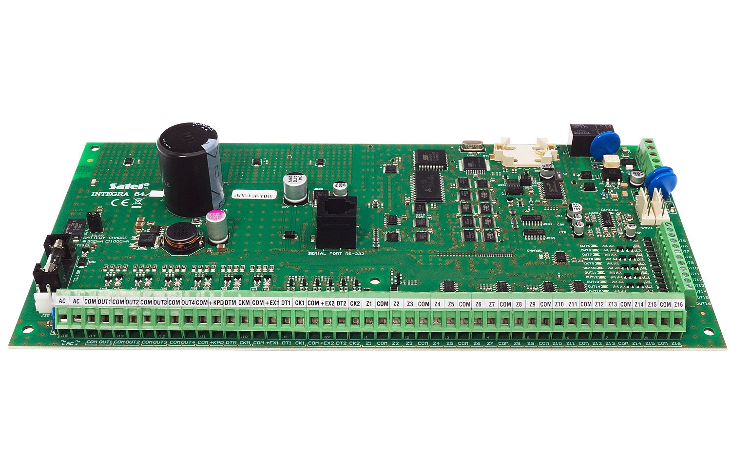 Płyta główna centrali alarmowej 16 do 64 wejść Marka Satel