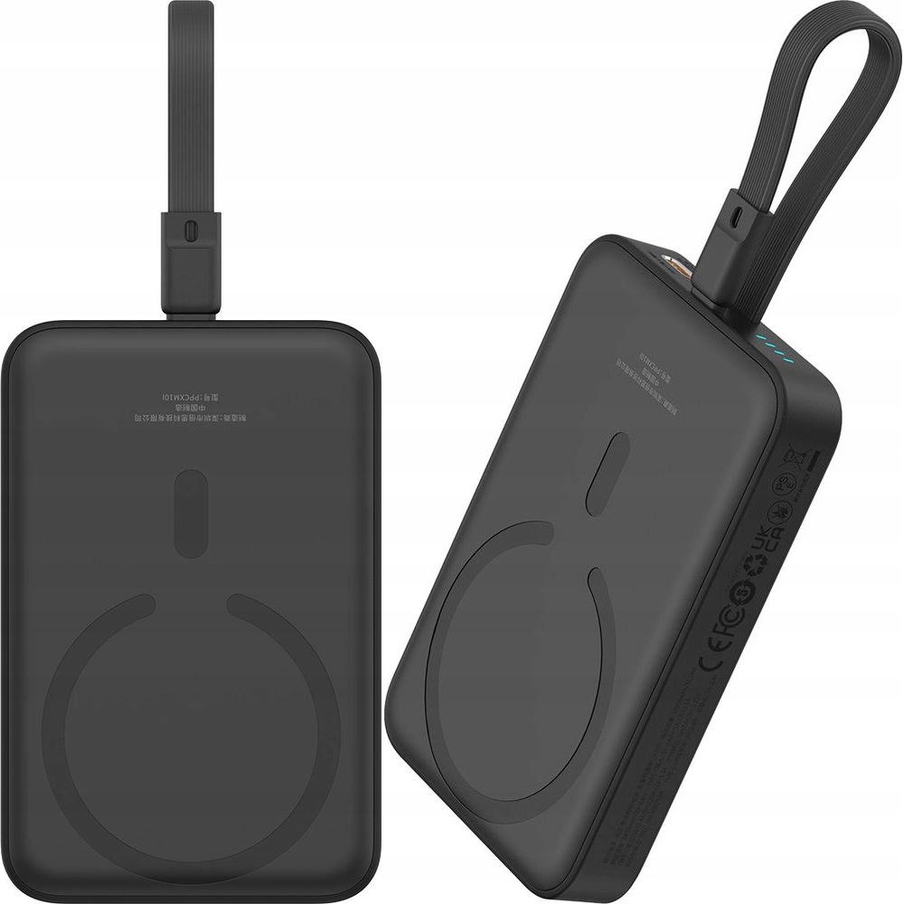 Bezdrátová powerbanka 10000 mAh, indukční nabíjení 20 W MagSafe Baseus