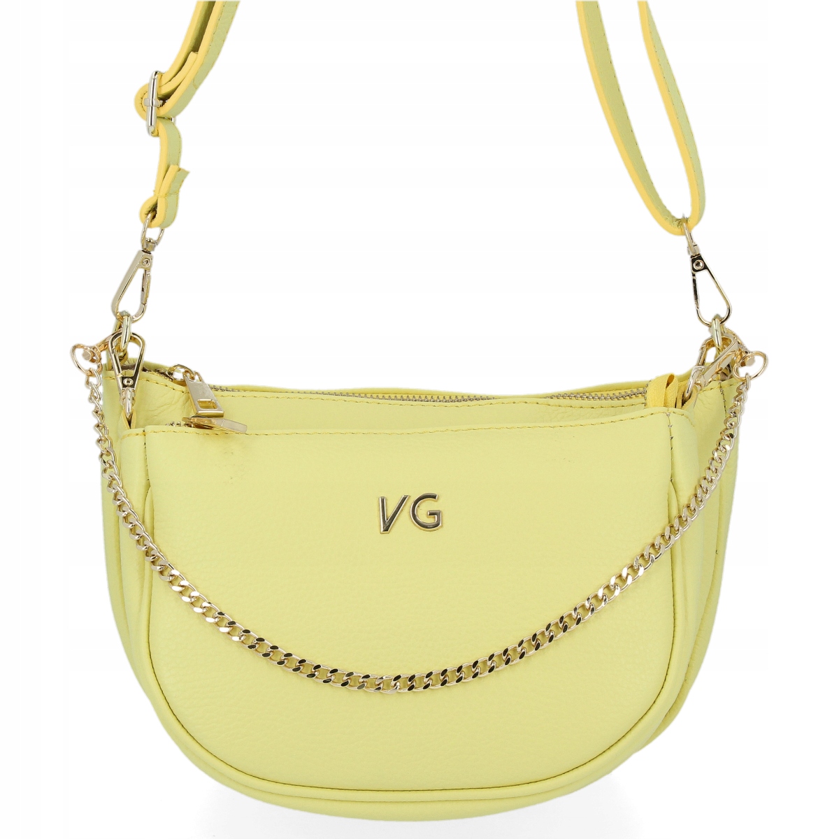 Kožené kabelky Pošťačky 2v1 od firmy Vittoria Gotti Made in Italy Limetka