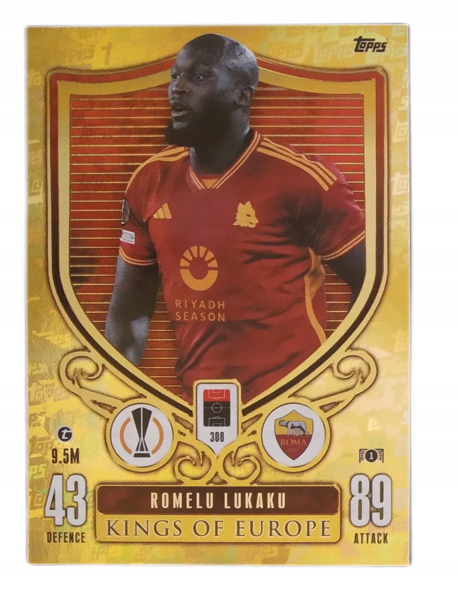 Topps Match Attax Extra 2023-2024 Kings Of Europe 308 Romelu Lukaku As Roma