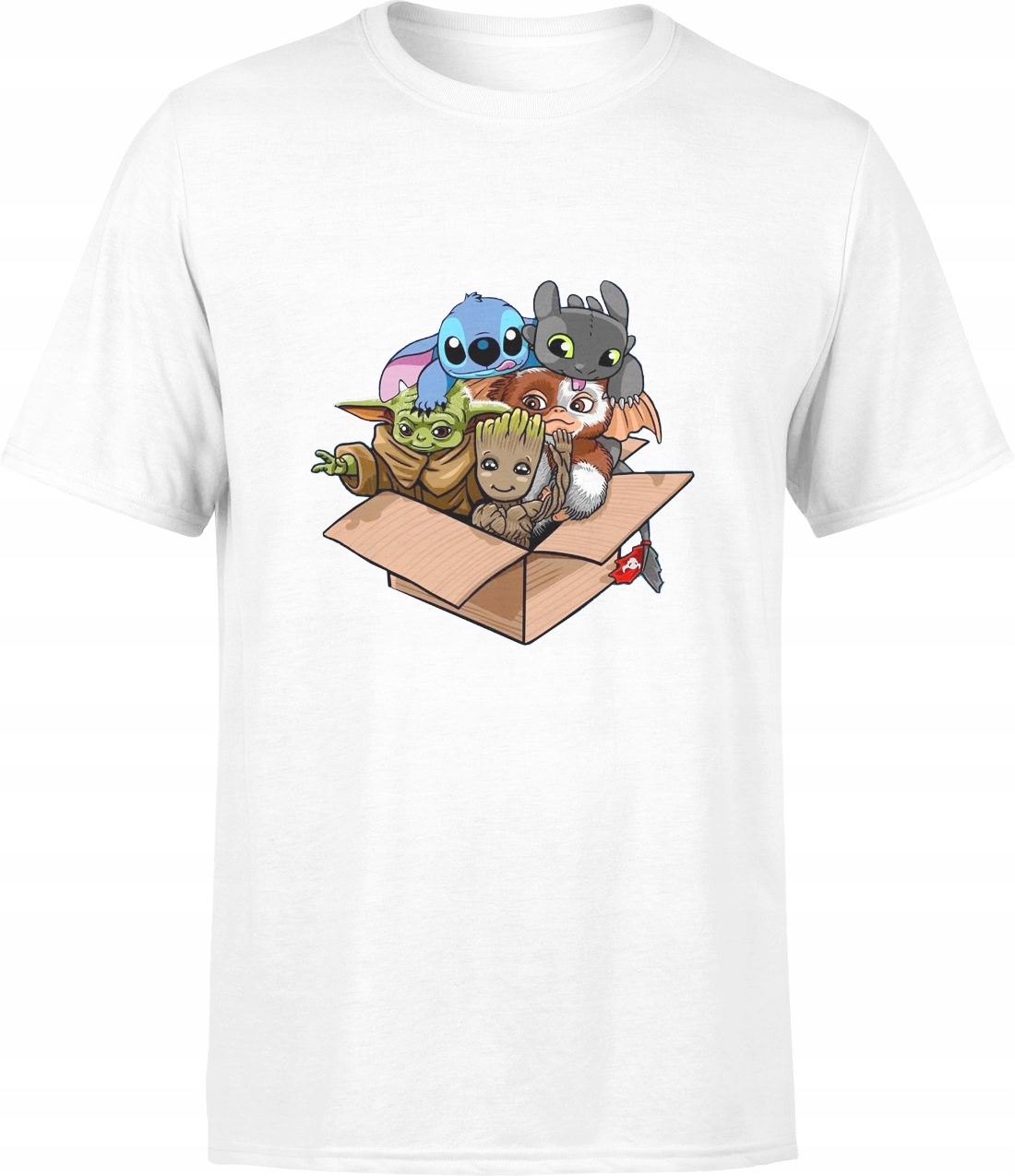 

Baby Yoda Stich Groot Szczerbatek Koszulka Roz S
