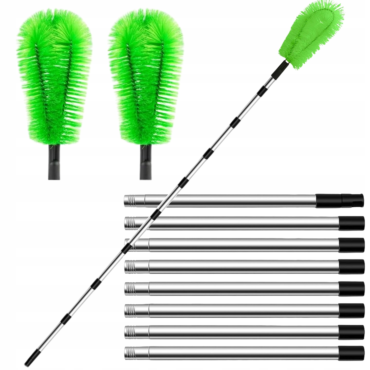 Levně Teleskopický Nástroj Na Čištění Okapů S Kartáčem, Výsuvný Na 310 CM