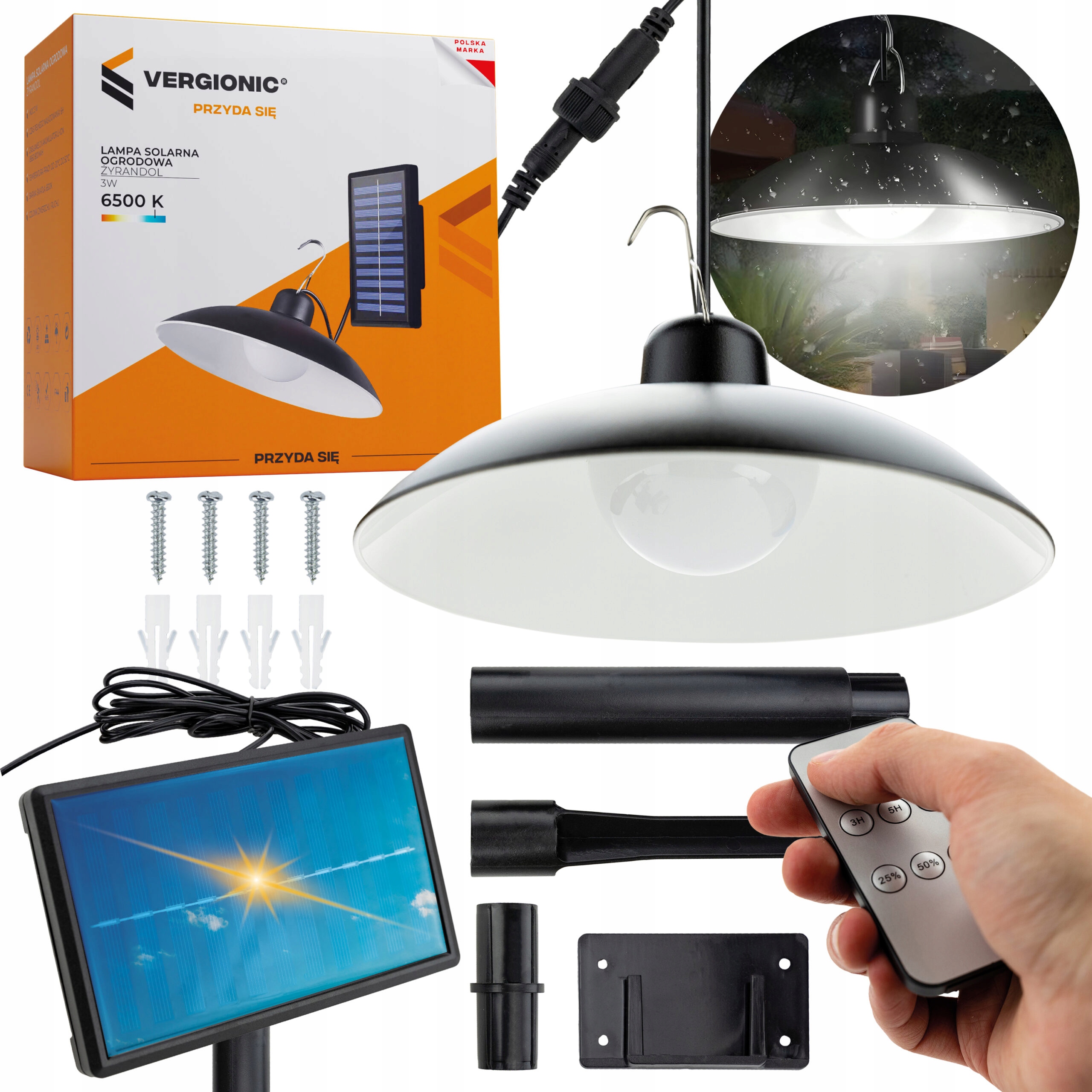 ŻYRANDOL LAMPA SOLARNA WISZĄCA SUFITOWA ZEWNĘTRZNA EAN (GTIN) 5904238419410