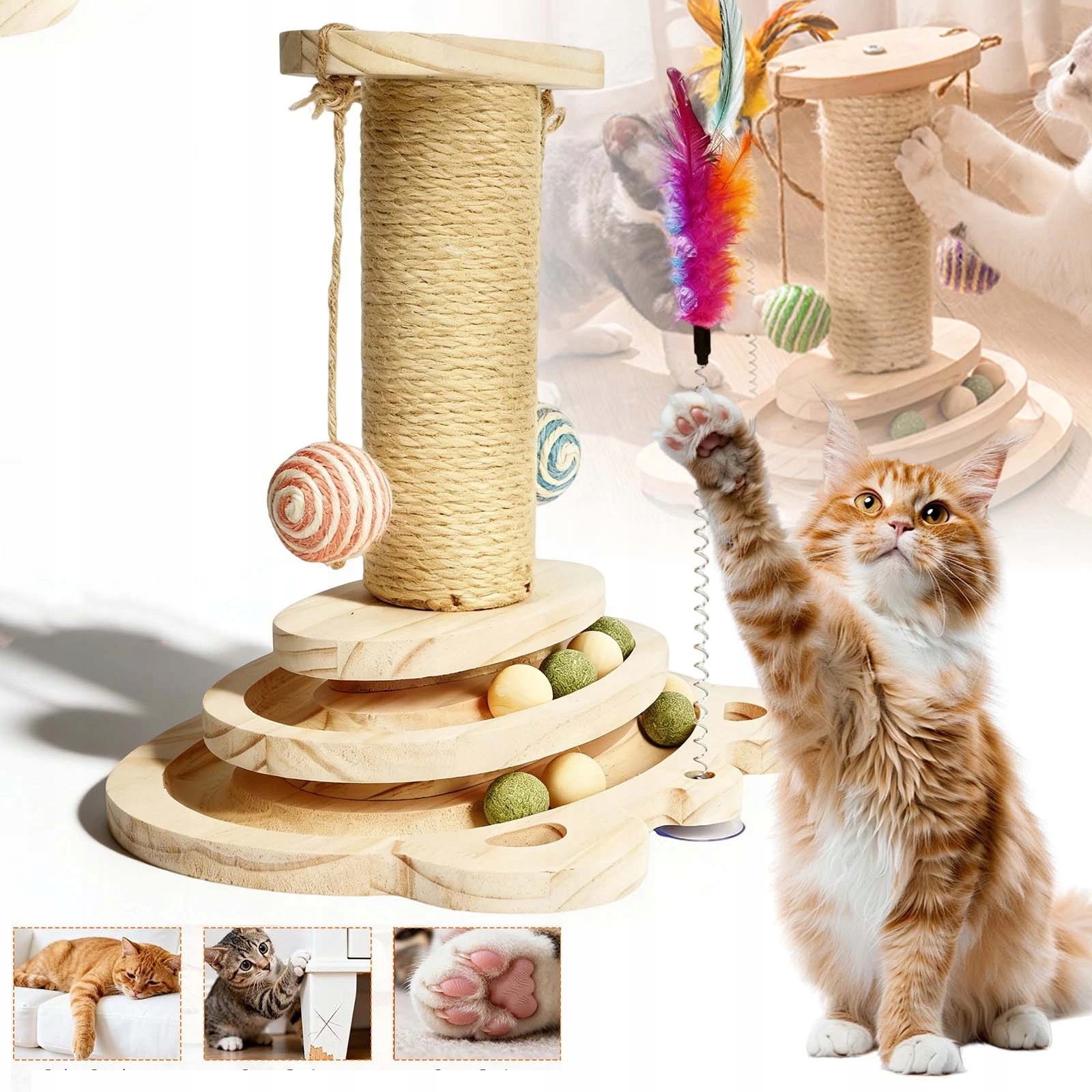 Škrabadlo Pro Kočky Hračka Sisalová Věž Protiskluzové Škrabadlo Pro Kočičí Domov