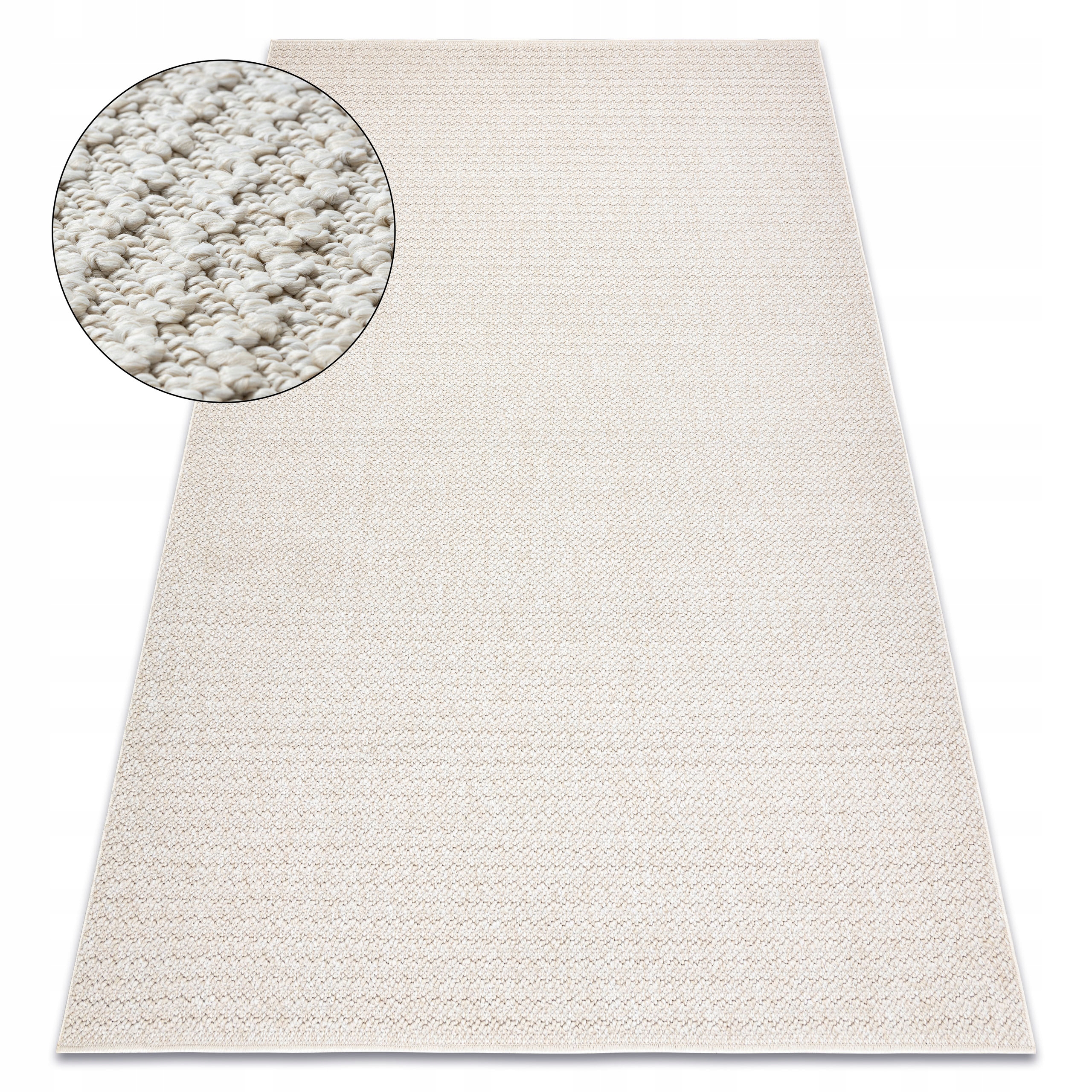 Dywan Płasko Tkany Jersey Boho krem sizal outdoor 160x220 cm