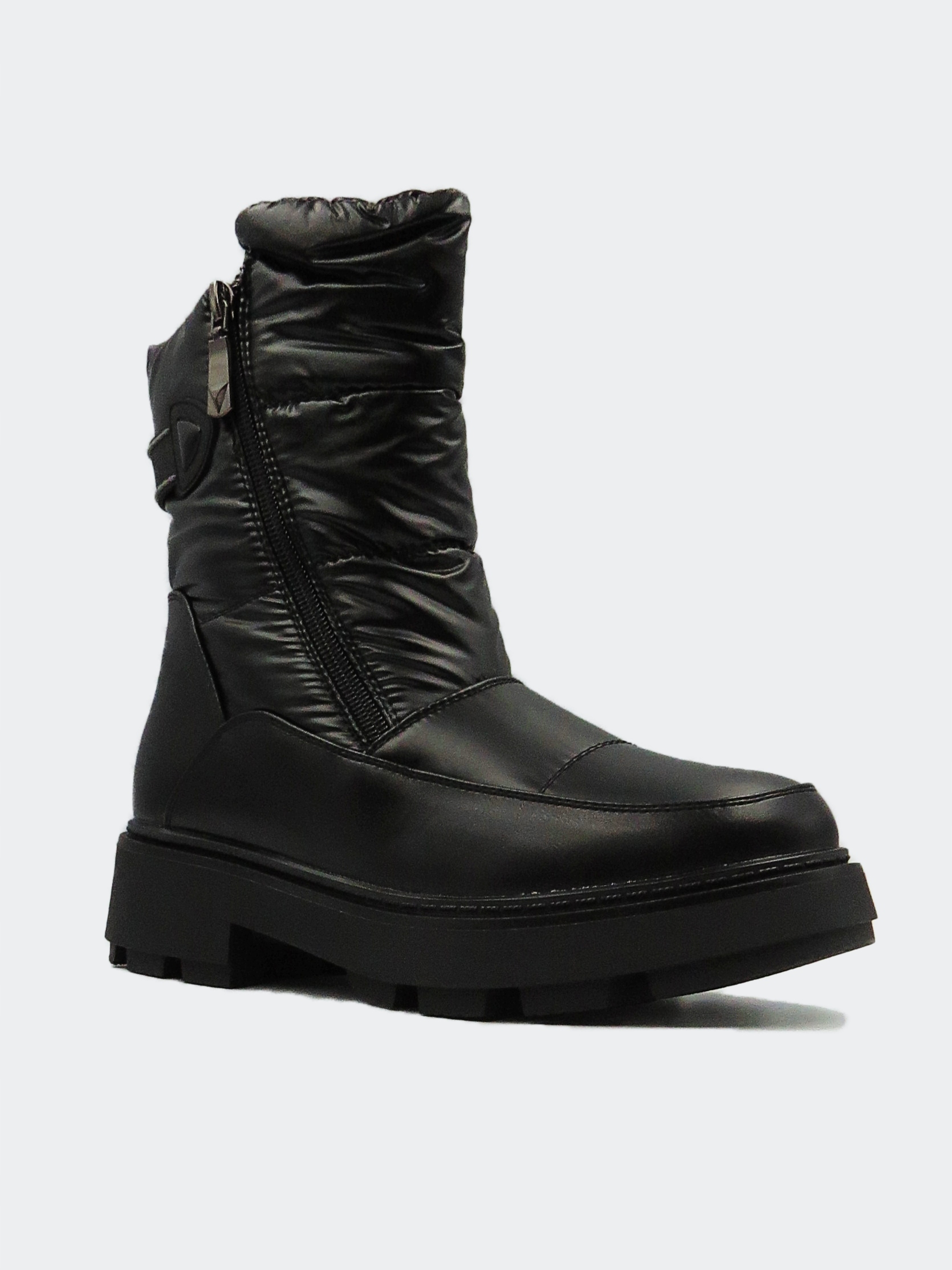 Śniegowce Damskie Ocieplane Buty Zimowe Czarne 39 Długość wkładki 25 cm