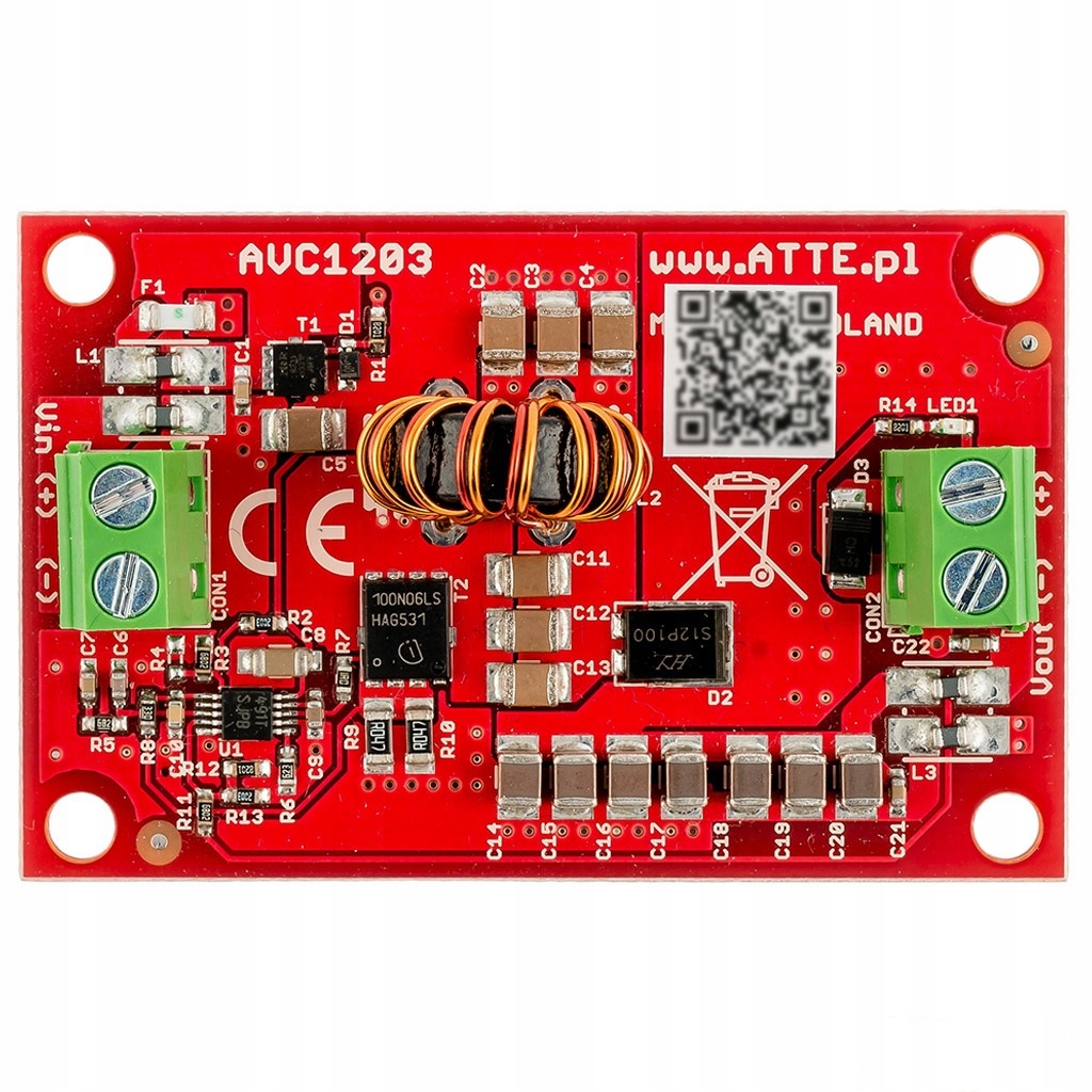 Przetwornica DC/DC nieizolowana 12VDC, 2.5A, 30W