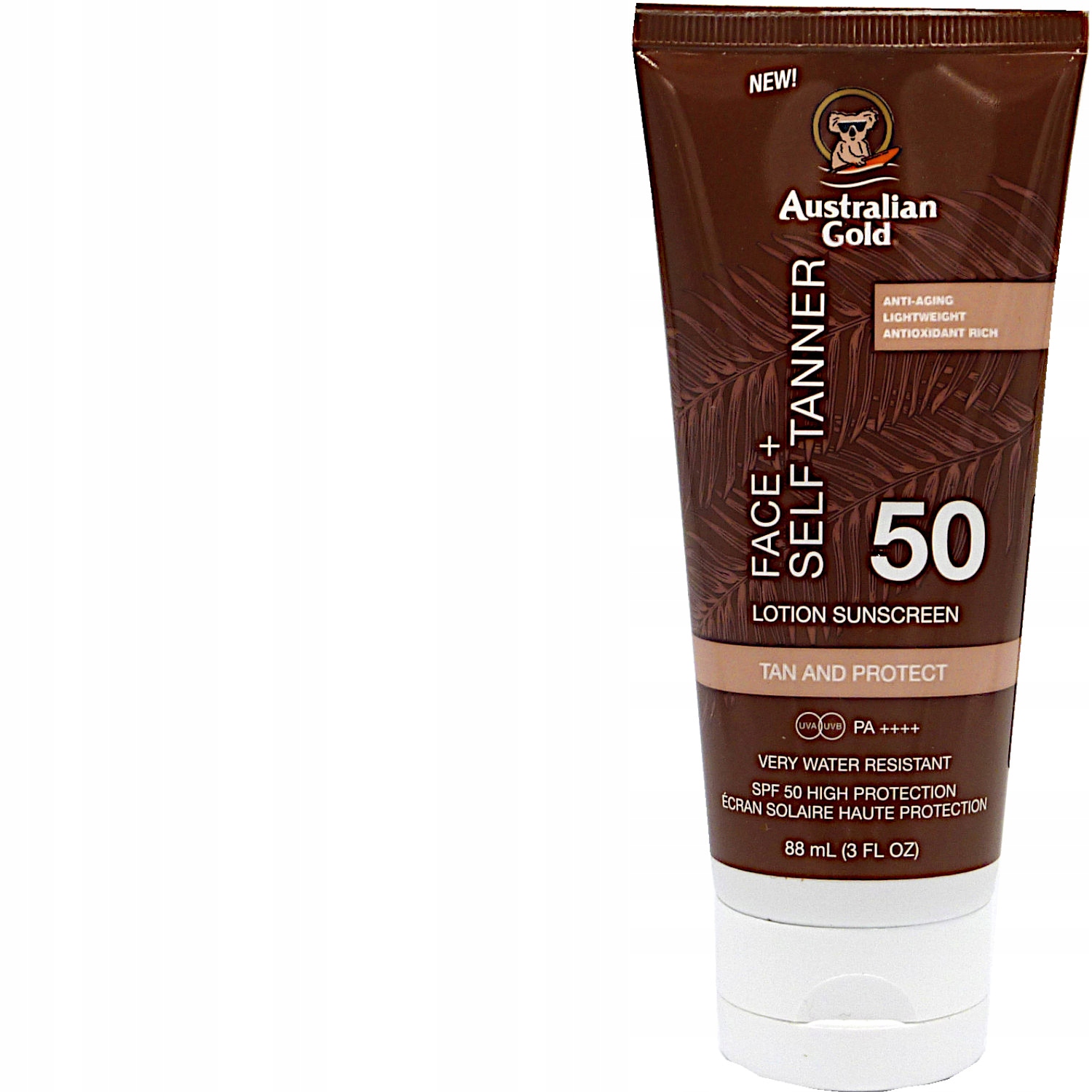 Australian Gold Lotion Do Twarzy Krem Ochronny Z Bronzerem SPF50