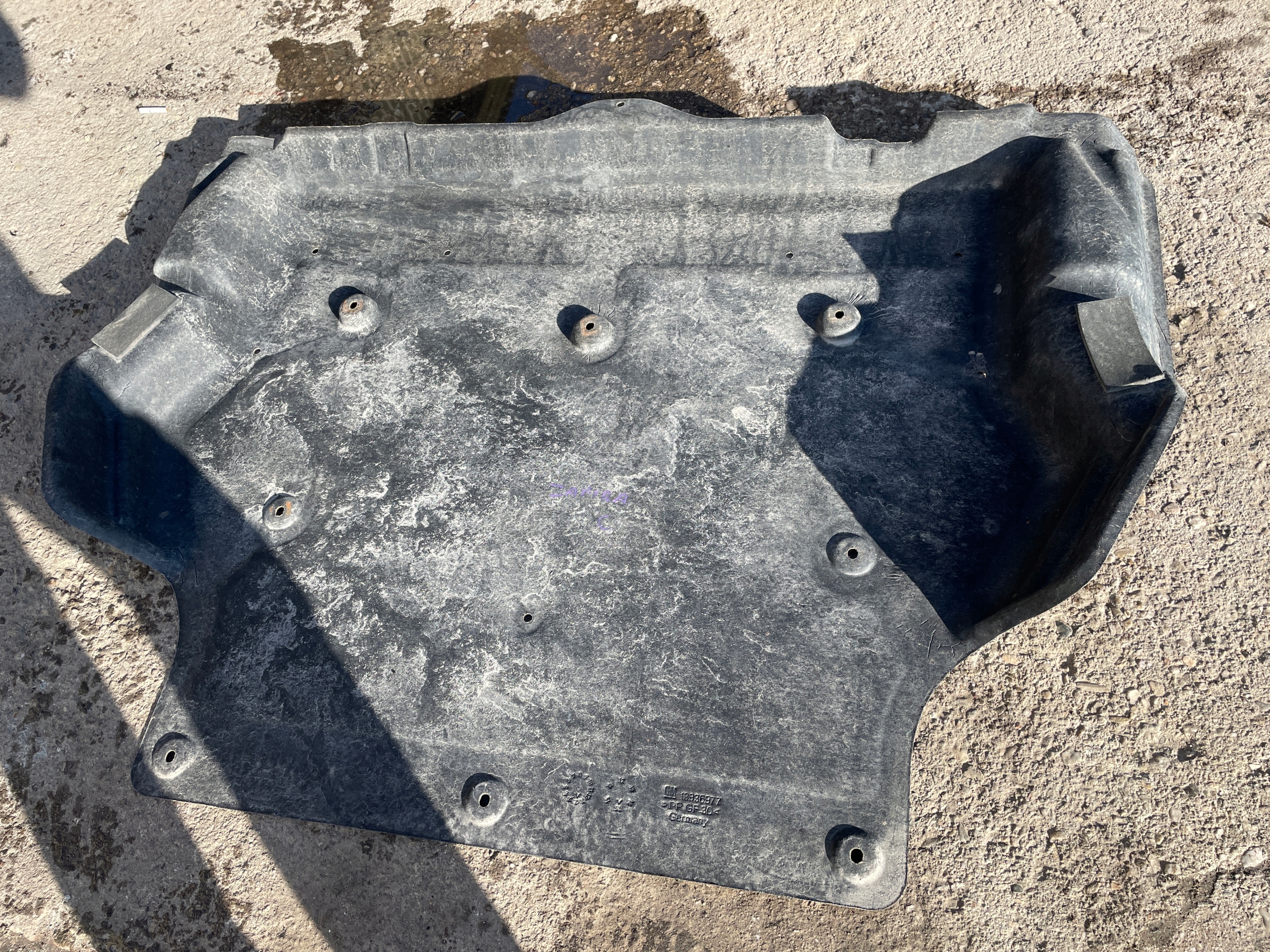 OPEL ZAFIRA C cover cover below engine 13336977