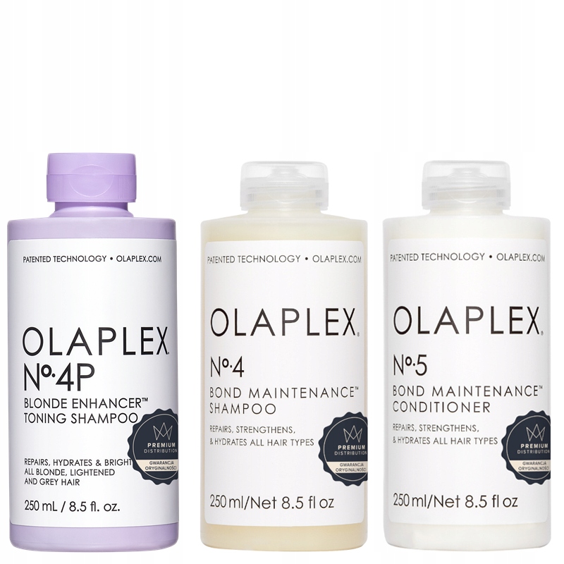 Olaplex No.4 Bond szampon 250ml No.4P szampon 250ml No.5 odżywka 250ml