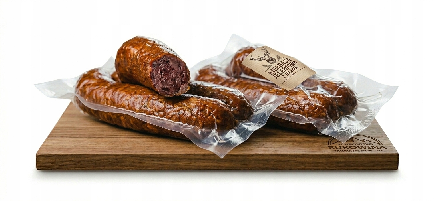 Levně Zvěřinová klobása na jelením a divokém mase bez vepřového masa 100% přírodní