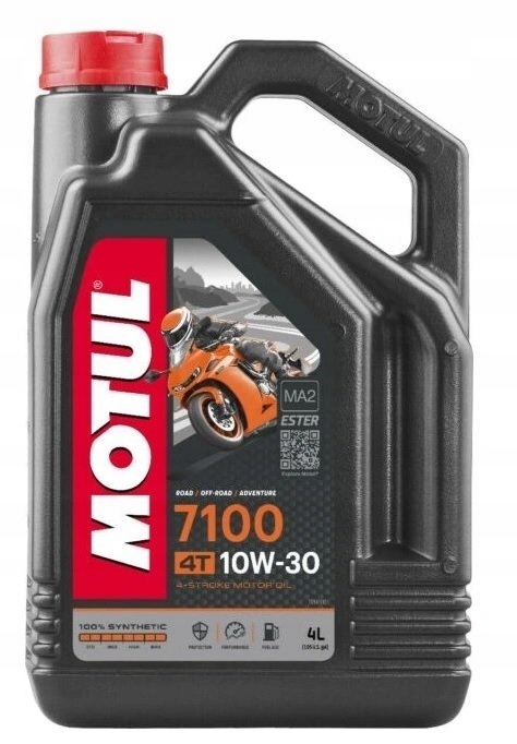syntetický olej Motul 7100 10W30 4L pre motory 4T