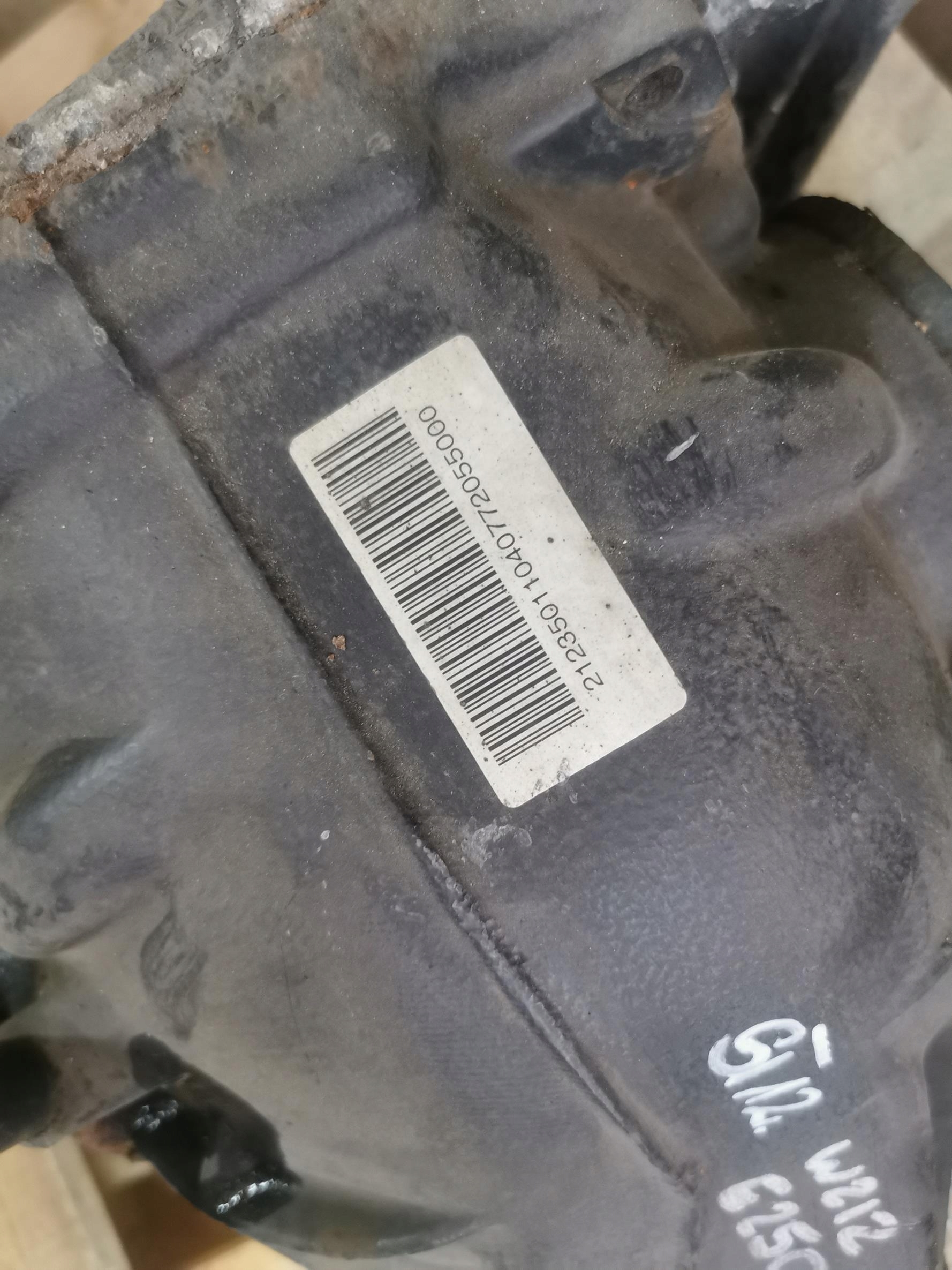 differential diff rear part MERCEDES E-KLASA W212 2.2 CDI E250 A2043510508