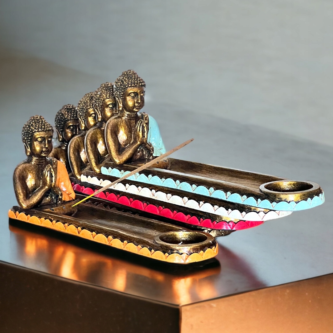 PODSTAWKA NA KADZIDŁA FIGURKA BUDDY ŻYWICA PREZENT Marka inna