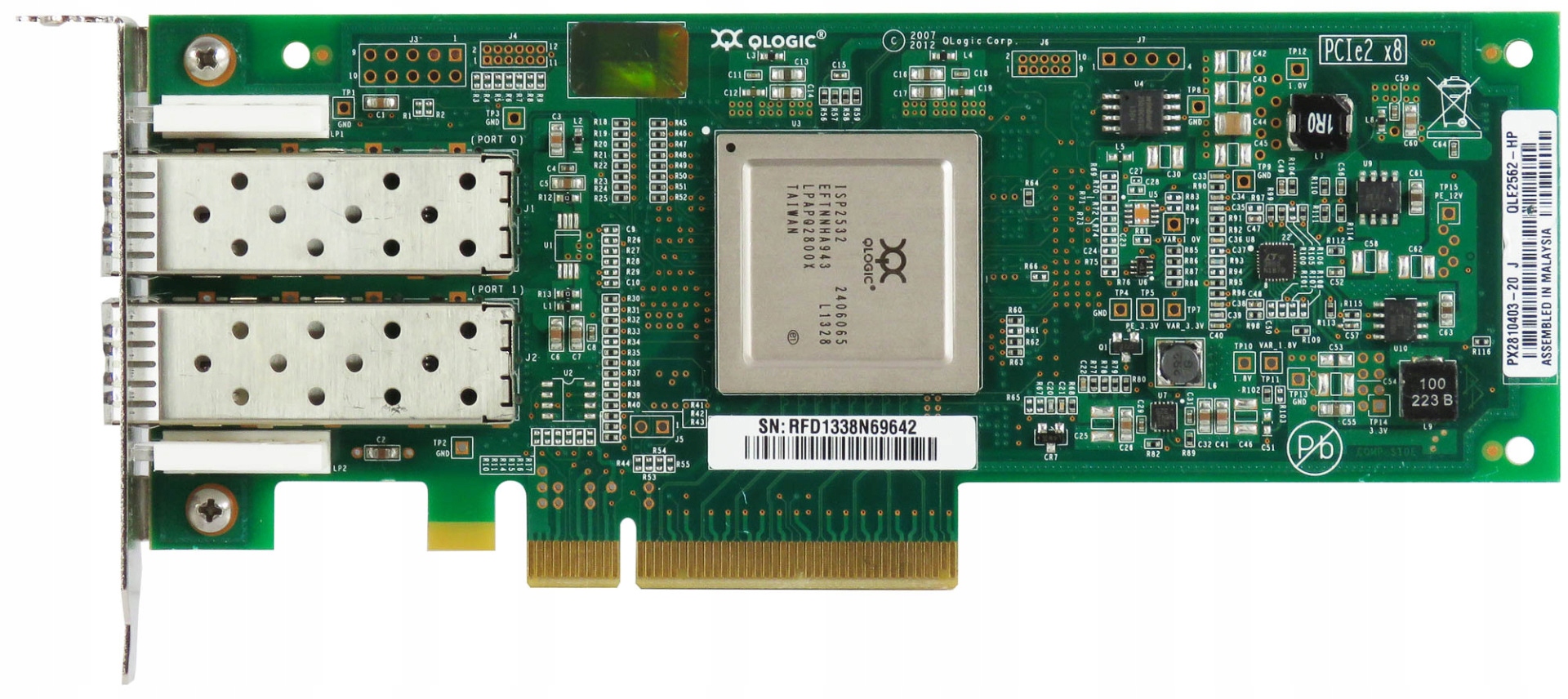 Hp 489191-001 QLE2562-HP 8GB Dual Port AJ764-63002