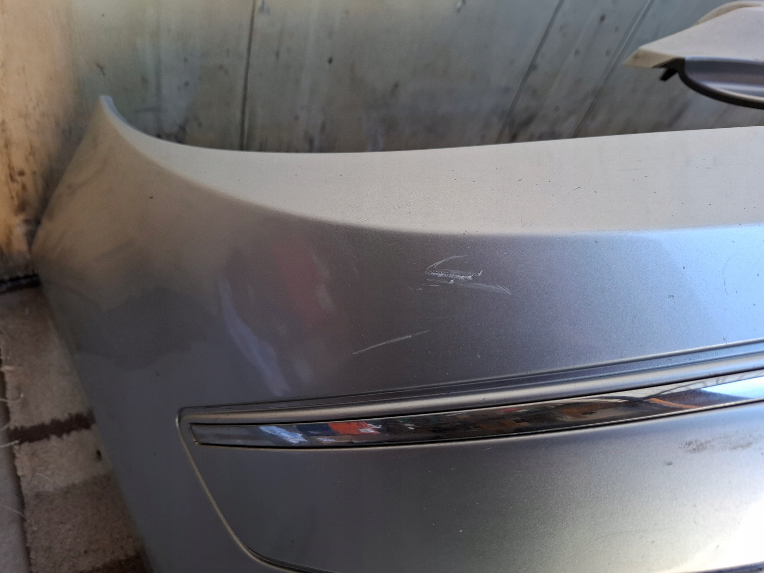 MERCEDES B KLASA W245 W169 05-08 front bumper front SREBRNY