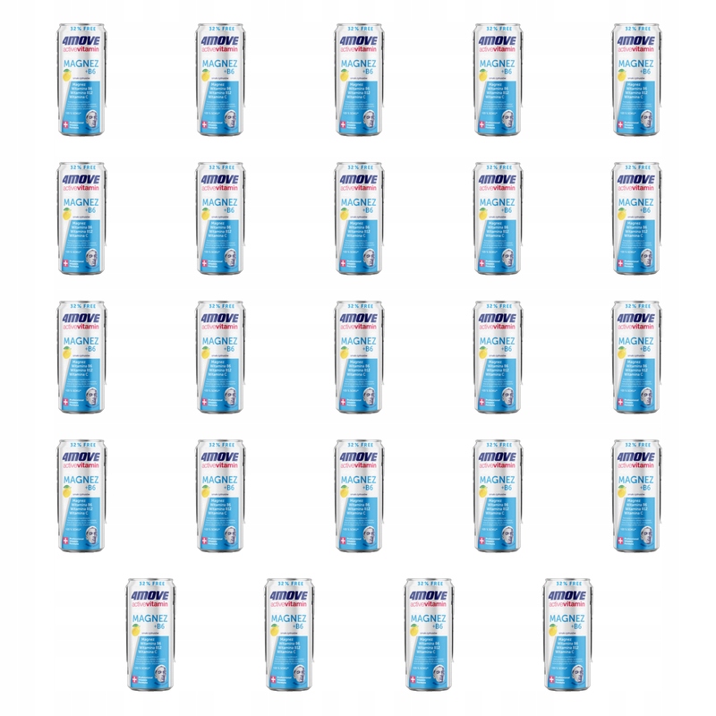4MOVE Active Vitamin Hořčík B6 příchuť citrusů 330 ml X24