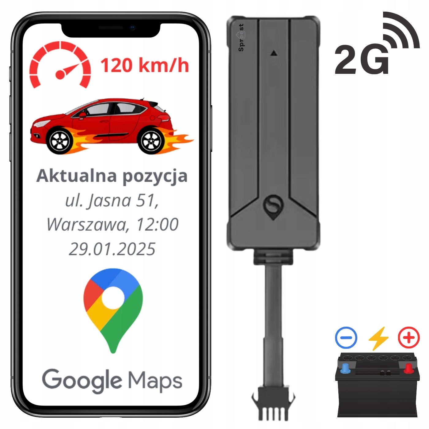 Lokalizator Gps Mini Do Pojazdów Roweru Auta Łodzi Bez Abonamentu Tracker