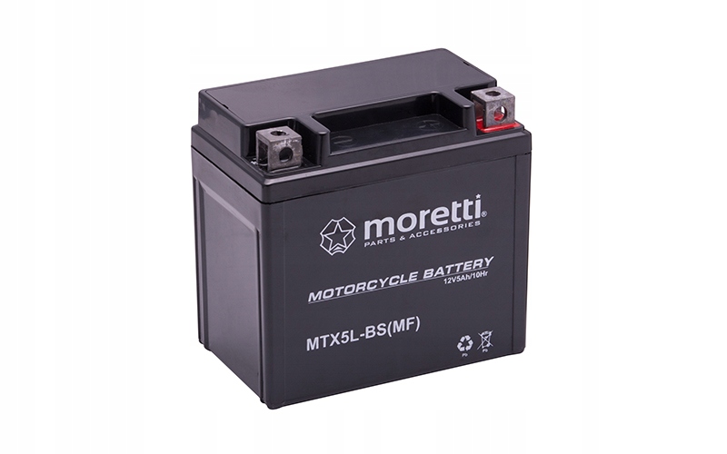 

Akumulator Żelowy Gel Moretti 12V 5Ah YTX5L-BS
