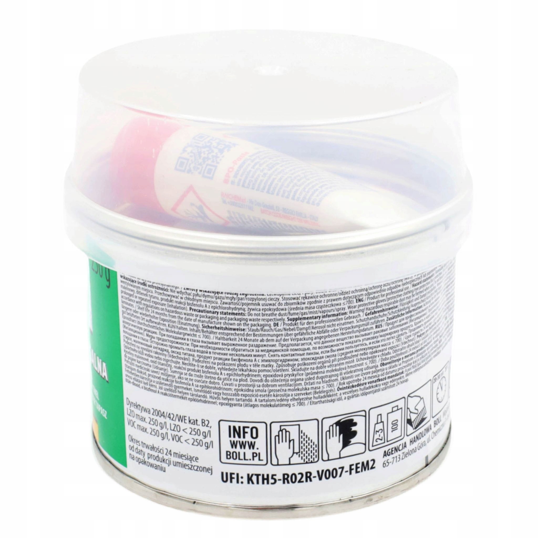 Szpachlówka Uniwersalna 250g Boll Stan opakowania oryginalne