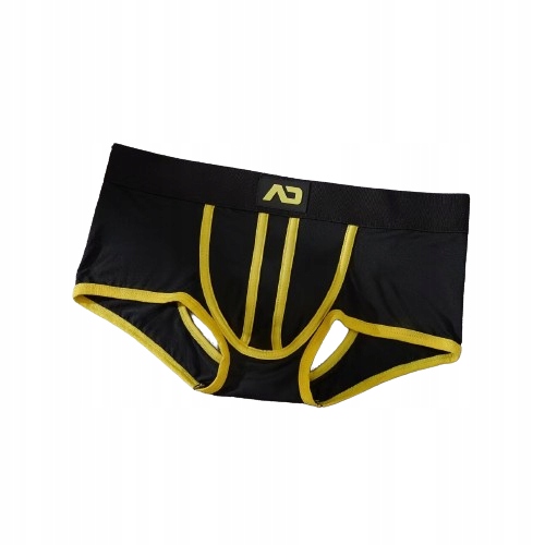 AC PUMP BOKSERKI JOCKSTRAP XXL CZARNY ŻÓŁTY SATYNA • Cena, Opinie