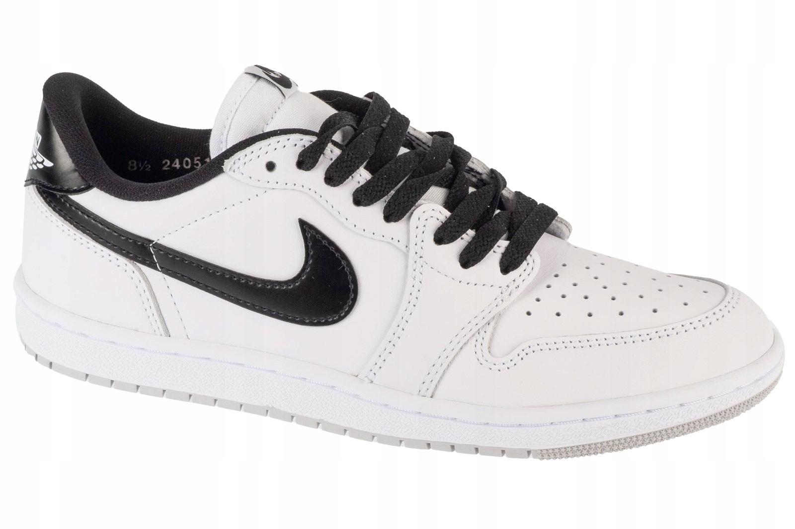 Jordan Air 1 Low [40] Pánské kožené tenisky, bílé