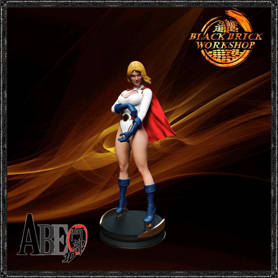 Powergirl Unpainted Abe 3D 1/24 (75mm) Měřítko (sfw) 3D Tisk