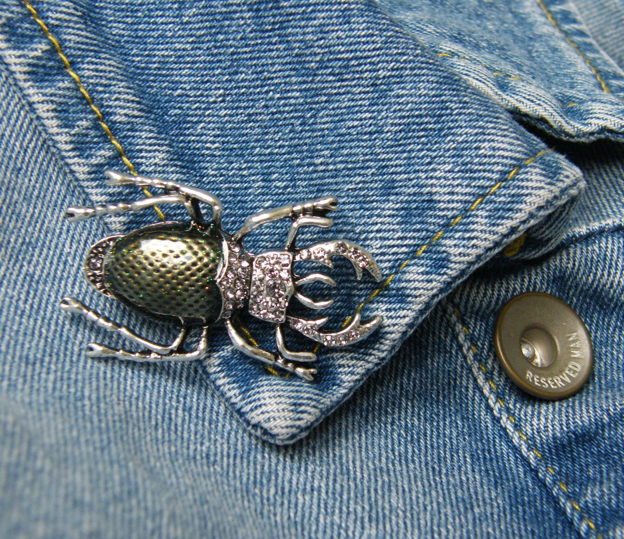 dárek brož smaltovaný: hmyz brouk šperky