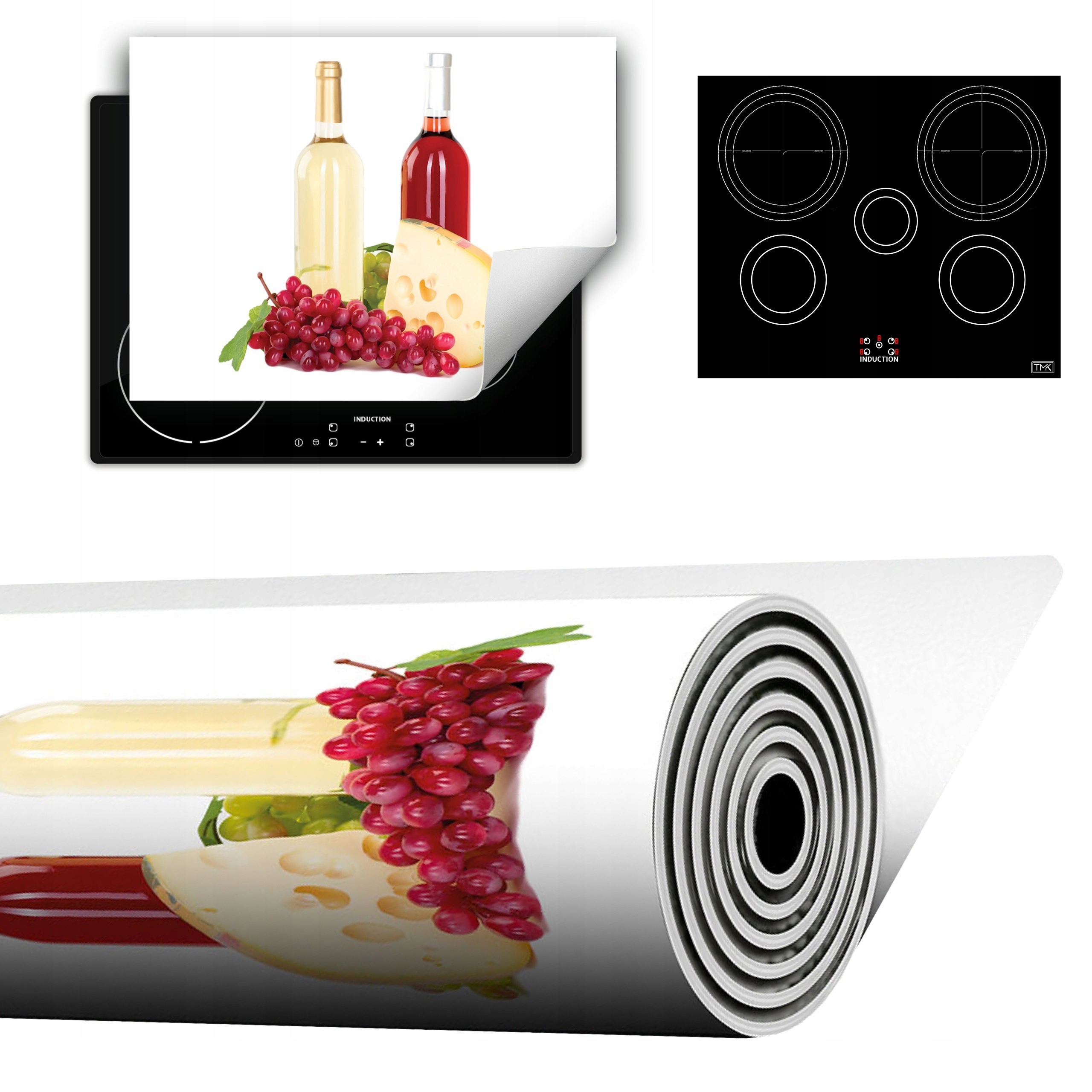 Vinylová Podložka Do Kuchyně Více Místa 70x52 Vínová bílá
