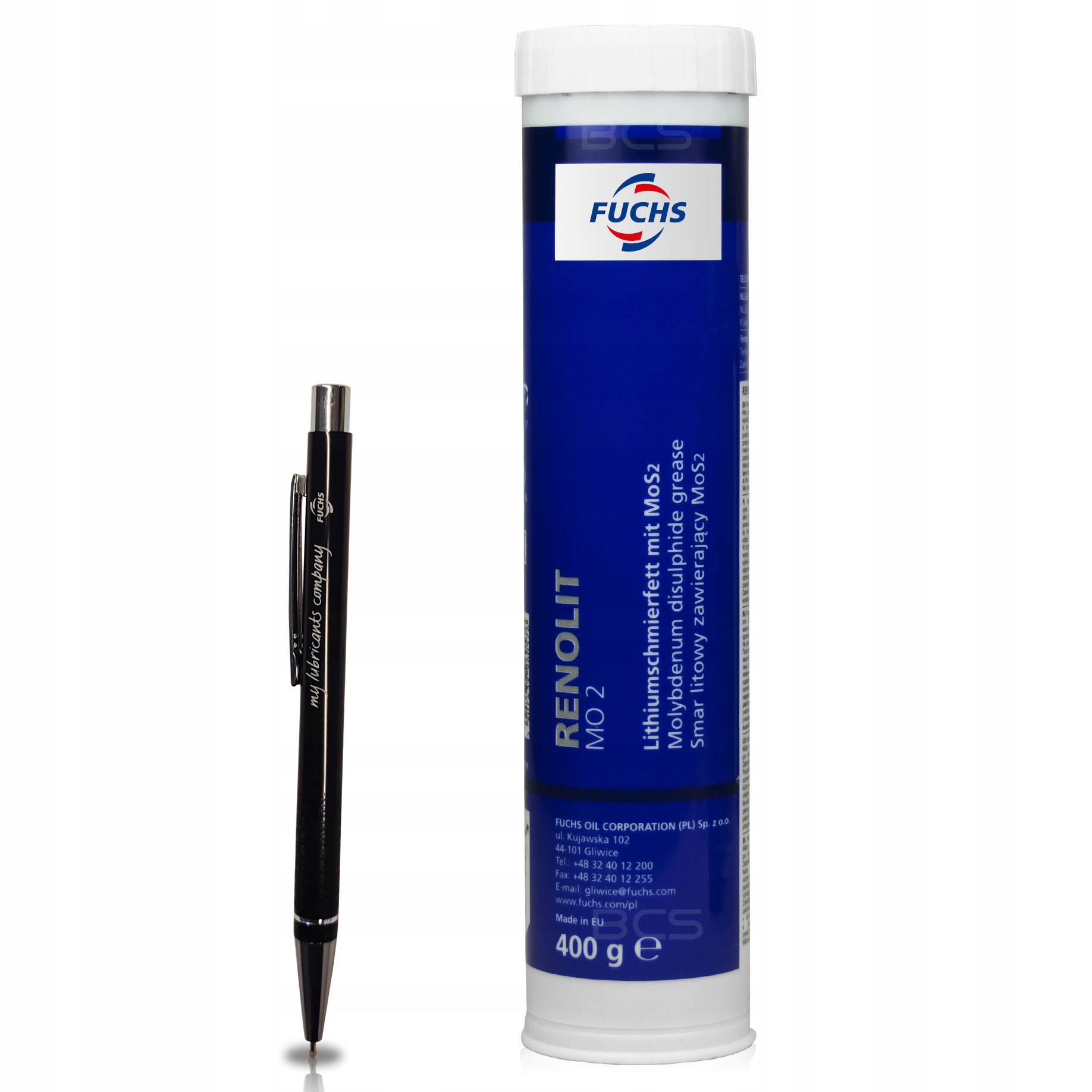 1 x FUCHS RENOLIT MO 2 - SMAR LITOWY - NLGI 2 - W TUBIE 400g