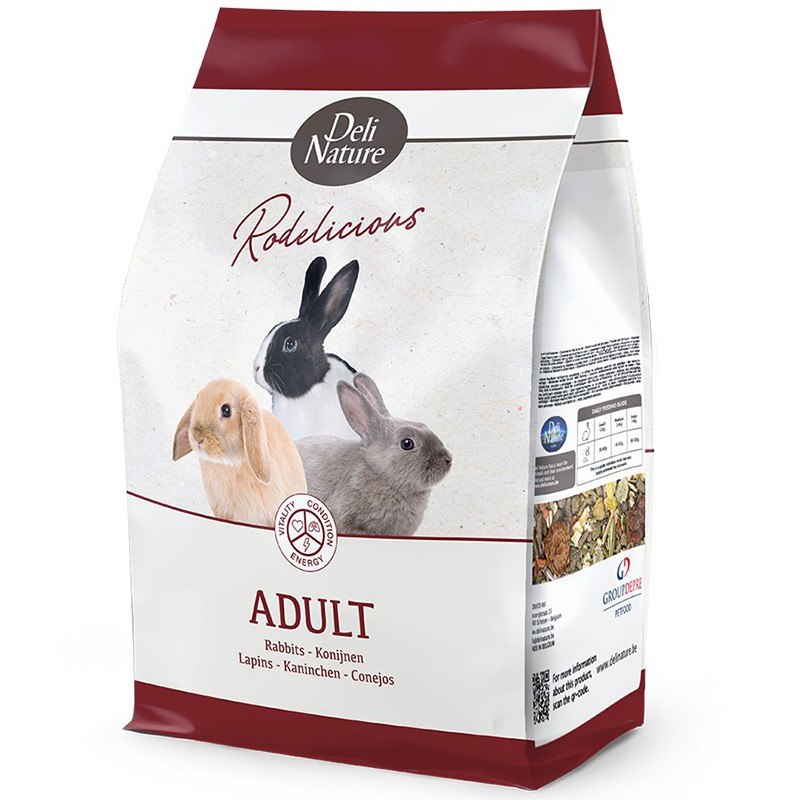 Levně Deli Nature Rodelicious Adult Rabbits – směs pro dospělé králíky 2,
