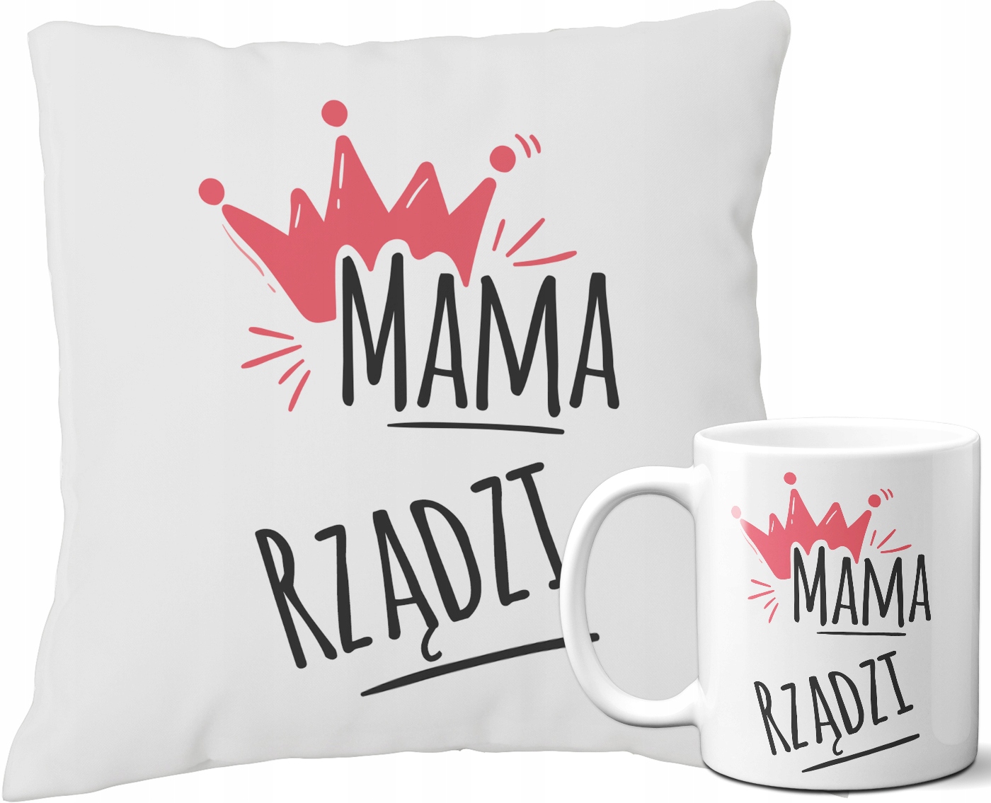 ZESTAW PODUSZKA + KUBEK - PREZENT DZIEŃ MAMY MATKI