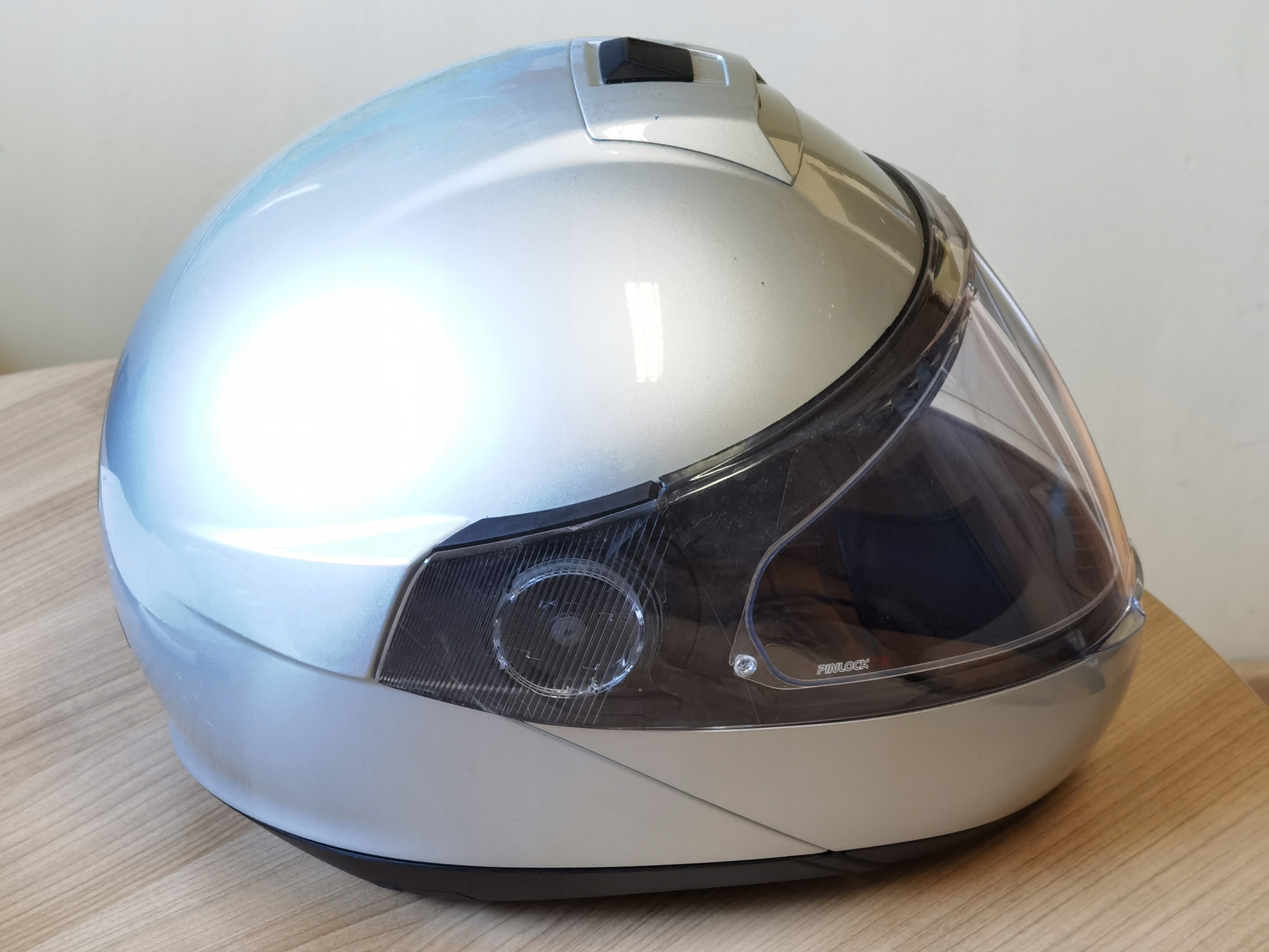 Kask Schuberth C4 Glossy Silver XL + interkom SC1 Model C4