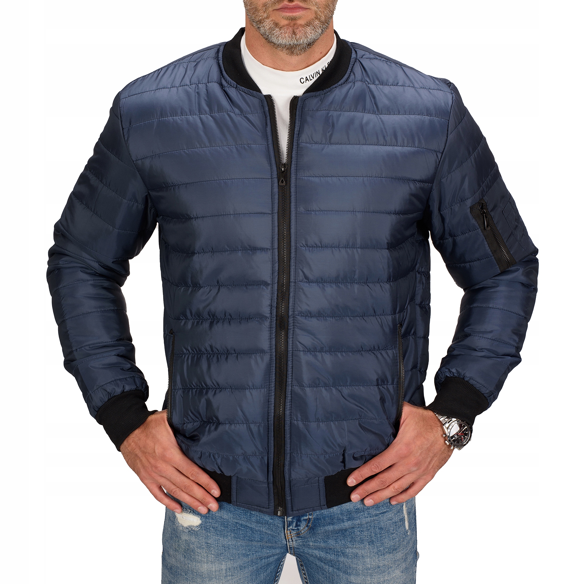 

KR02 roz XXL Kurtka Męska Bomber Jacket Pikowana
