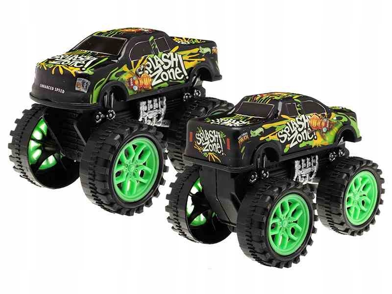 Monster Wheel, zestaw 2 pojazdów, mix kolorów Nośnik książka papierowa