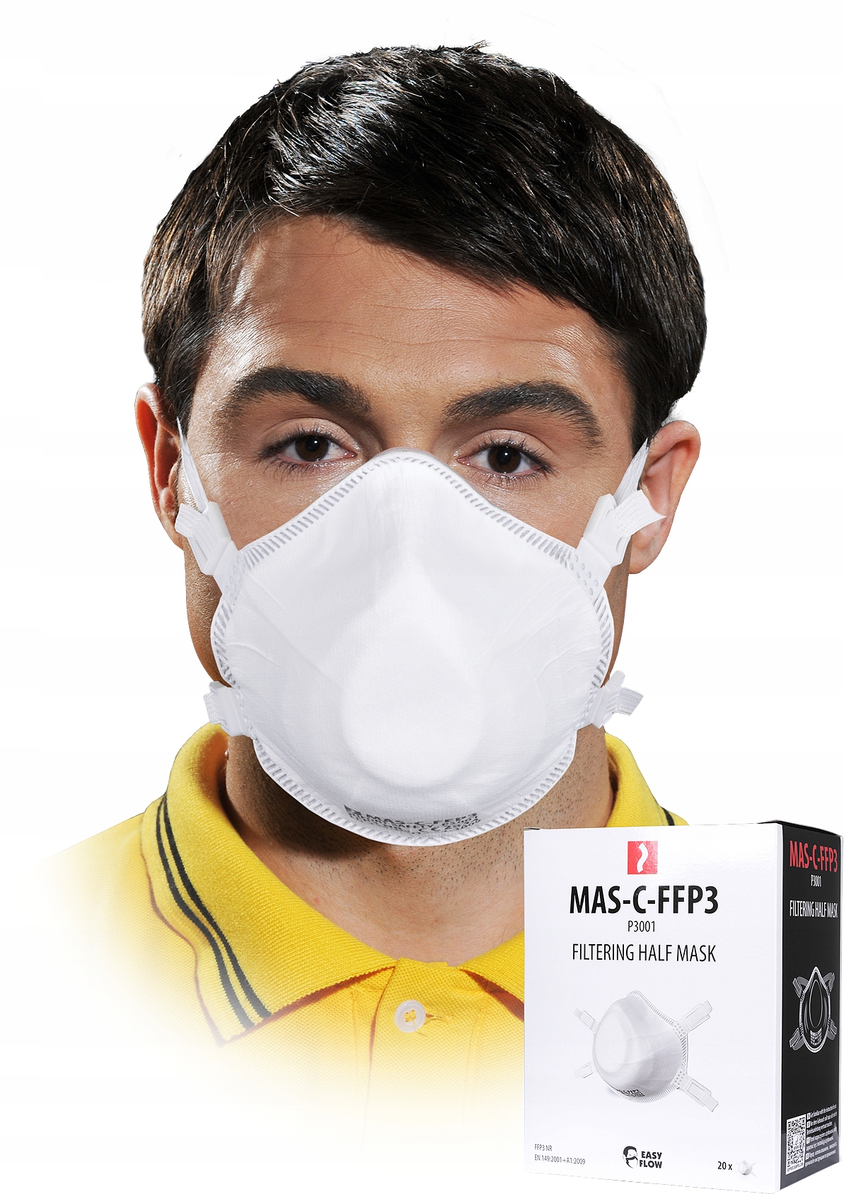 MASECZKA MASKA OCHRONNA PÓŁMASKA FFP3 - 10 SZTUK