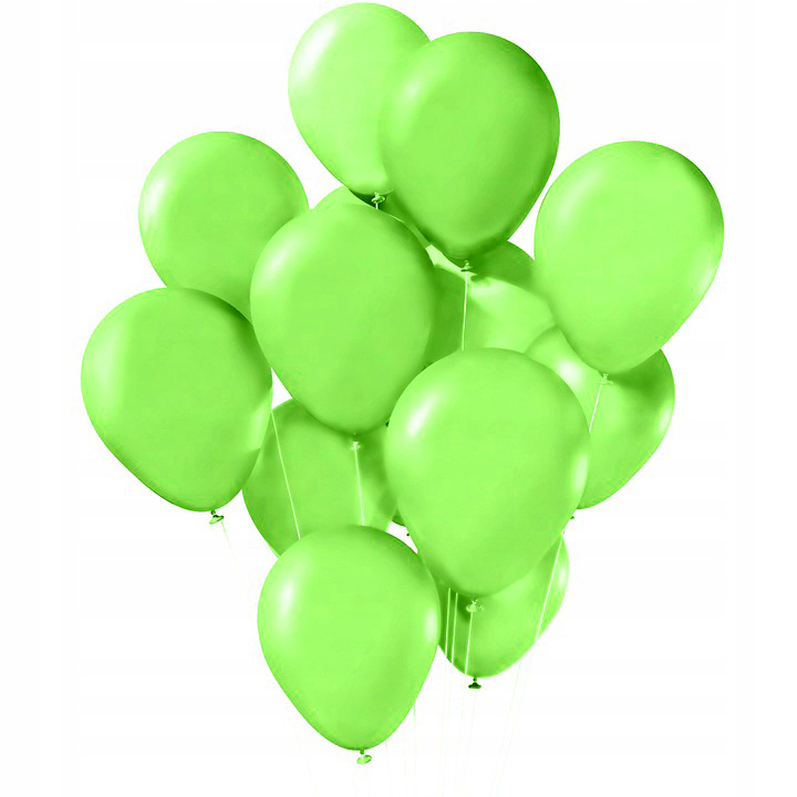 

Balony j. zielone seledynowe wesele ślub 50 szt.