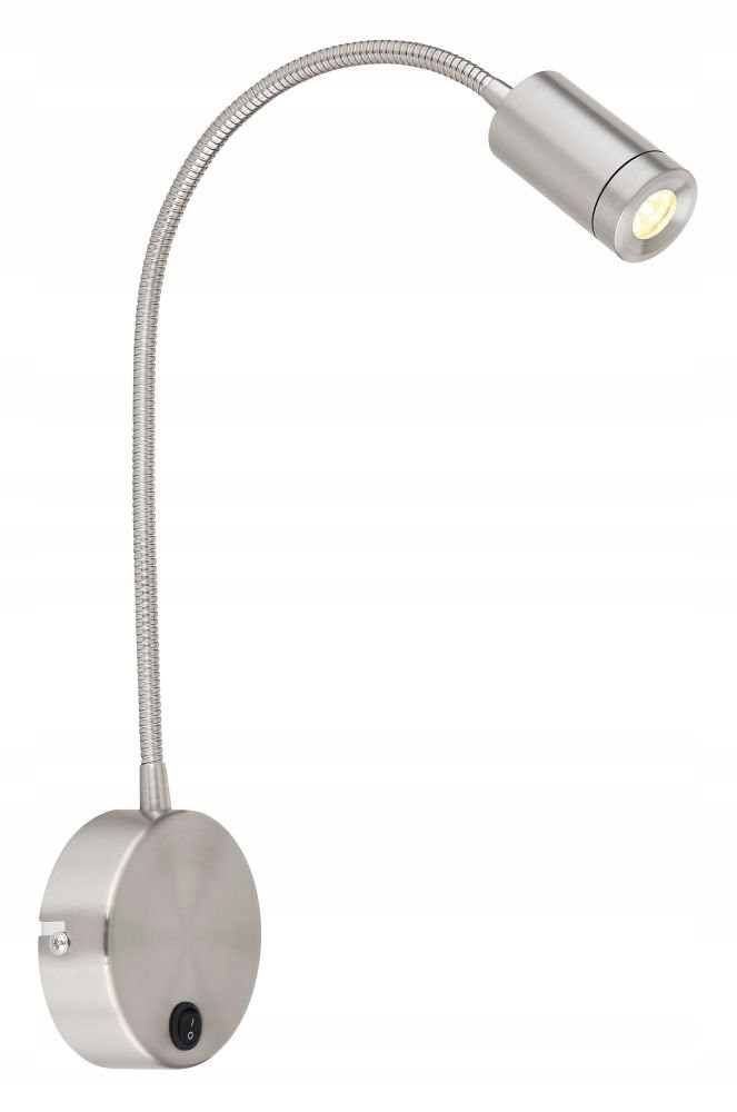 Led nástěnné svítidlo Milly 3W 3000K Globo s regulací flexo stříbrné