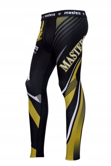 LEGINSY DŁUGIE MĘSKIE SPORTOWE DL-MMA M CZARNY Rozmiar M