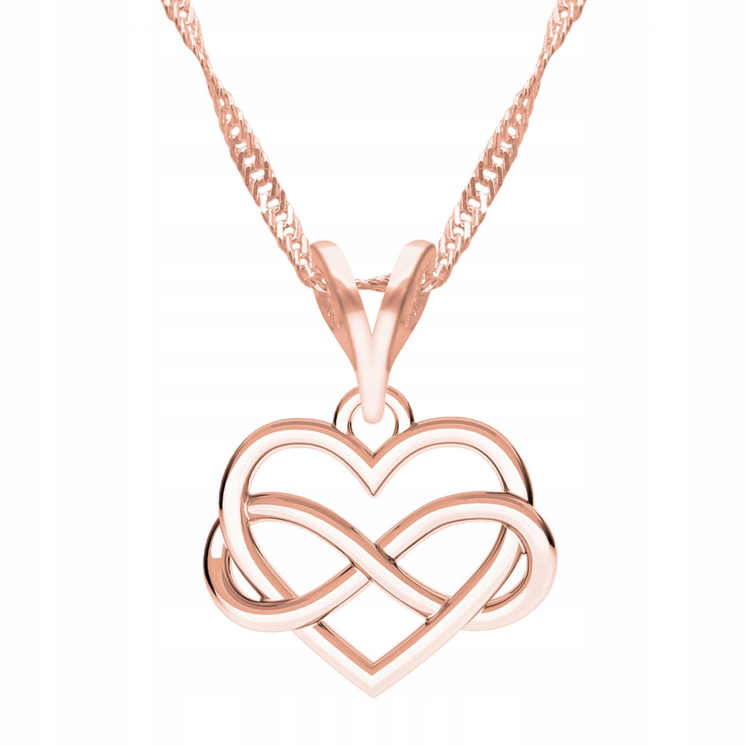 Pozlacený náhrdelník s nekonečnem Věčná Forever Láska Stříbro 925