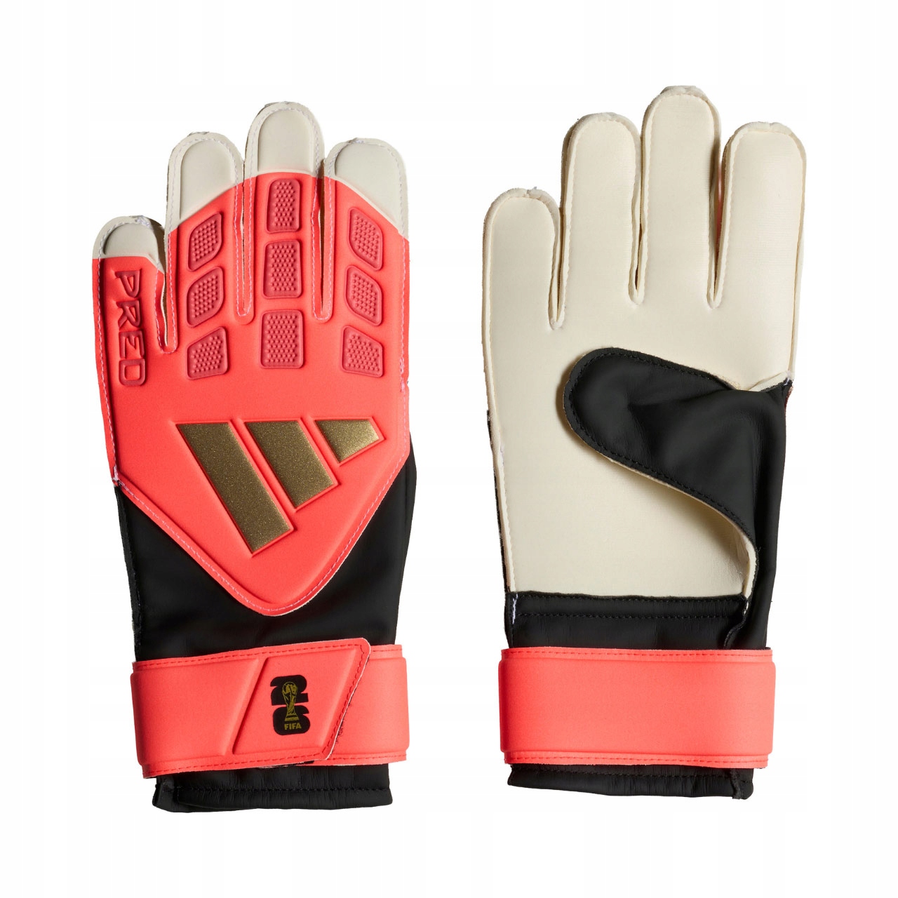 Rękawice bramkarskie dla dzieci adidas Predator Training pomrańczowe KZ2095