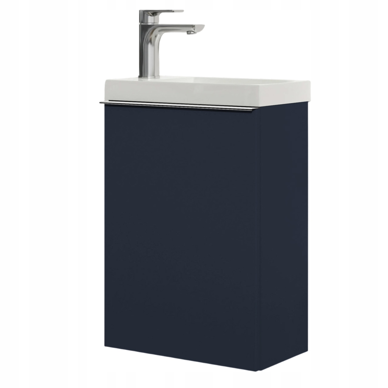 Szafka podumywalkowa Lavoa 40cm granat uchwyt chrom z umywalką